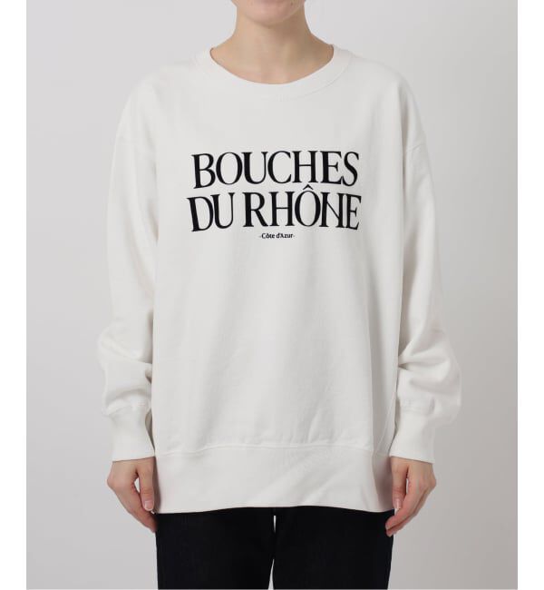 SLOBE IENA「《WEB限定/追加予約》フロッキープリントオーバースウェット」|スウェット・ジャージ|