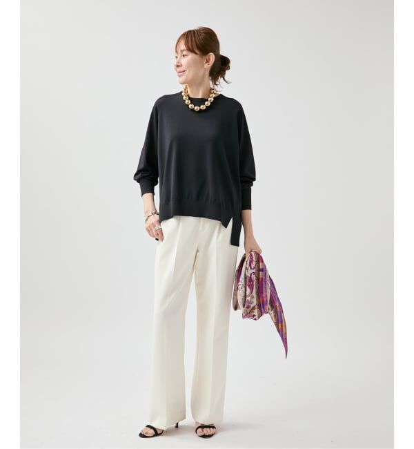 VERMEIL par iena「《予約》サドルネックロングスリーブプルオーバー」|ニット・セーター|