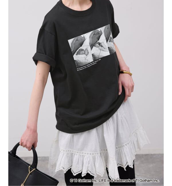 SLOBE IENA「《予約》GOOD ROCK SPEED/グッドロックスピード SLOBE別注 PHOTO TEE」|Tシャツ・カットソー|ブラック