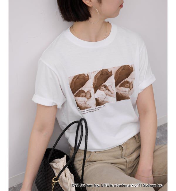 SLOBE IENA「《予約》GOOD ROCK SPEED/グッドロックスピード SLOBE別注 PHOTO TEE」|Tシャツ・カットソー|ホワイト