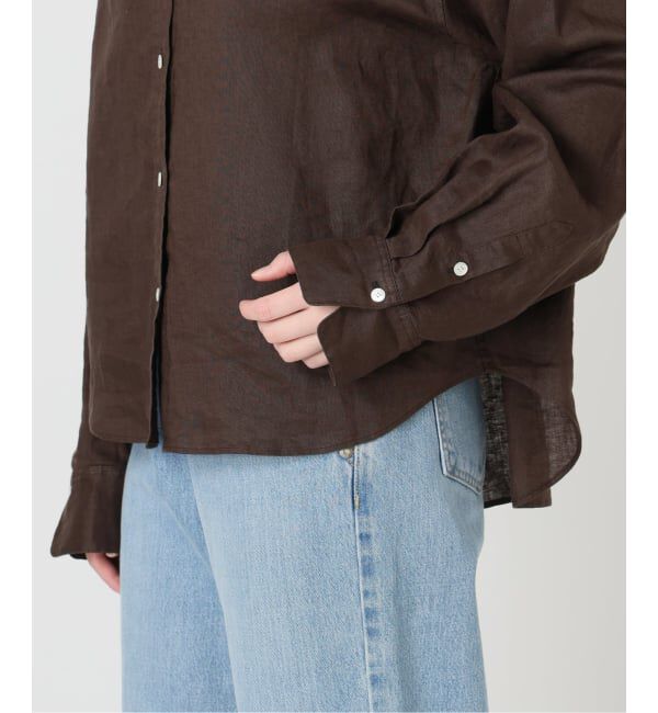 IENA「《予約》リネンワイドショートシャツ」|シャツ・ブラウス|