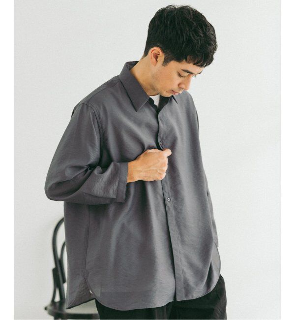 EDIFICE「シアー バンブー 8分袖 レギュラーシャツ」|シャツ・ブラウス|