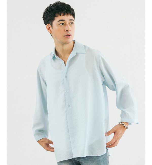 EDIFICE「シアー バンブー 8分袖 レギュラーシャツ」|シャツ・ブラウス|