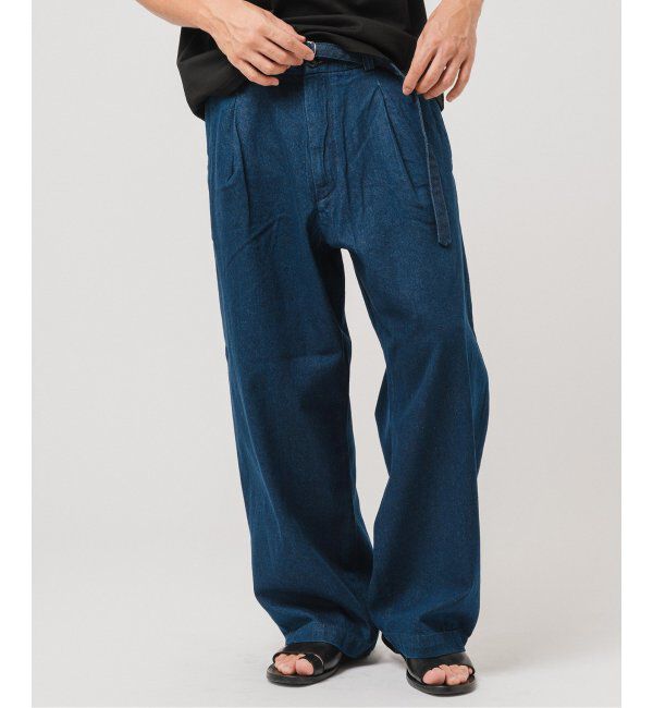 EDIFICE「LE JEAN(ルジーン) デニム ベルテッド トラウザー」|デニム|