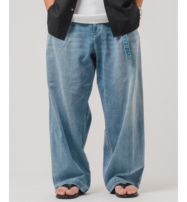 EDIFICE「LE JEAN(ルジーン) デニム ベルテッド トラウザー」|デニム|