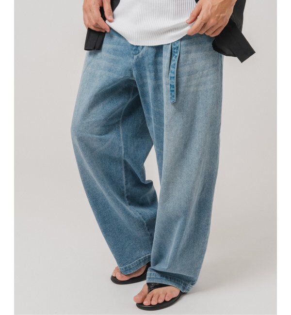 EDIFICE「LE JEAN(ルジーン) デニム ベルテッド トラウザー」|デニム|