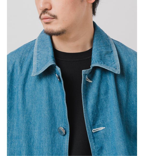 EDIFICE「MACKINTOSH(マッキントッシュ) 別注 HUMBIE デニム SHORT SL(ウォッシュ)」|デニムジャケット|