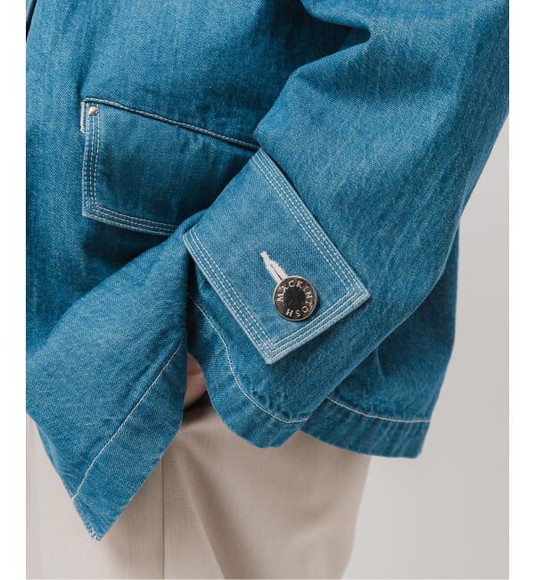 EDIFICE「MACKINTOSH(マッキントッシュ) 別注 HUMBIE デニム SHORT SL(ウォッシュ)」|デニムジャケット|