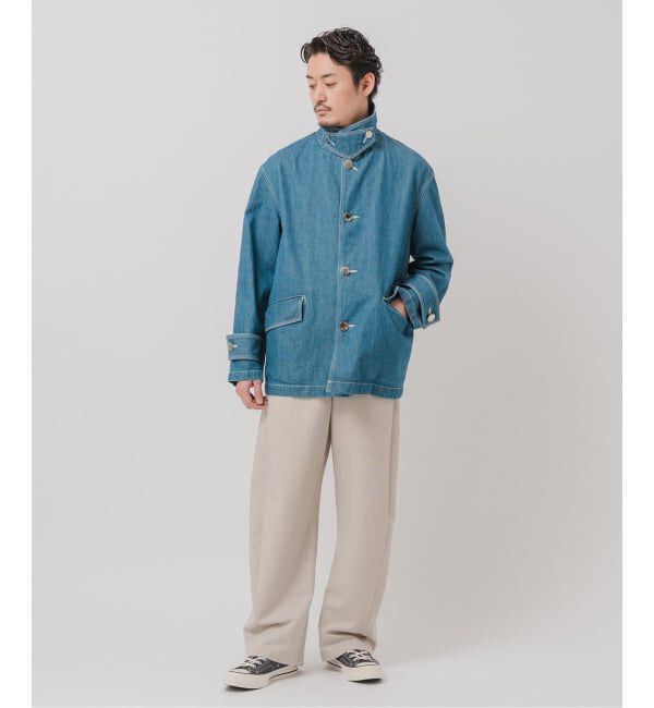 EDIFICE「MACKINTOSH(マッキントッシュ) 別注 HUMBIE デニム SHORT SL(ウォッシュ)」|デニムジャケット|