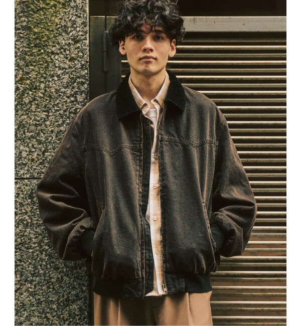 417 EDIFICE「デニム ジップヨークジャケット」|デニムジャケット|ブラウン