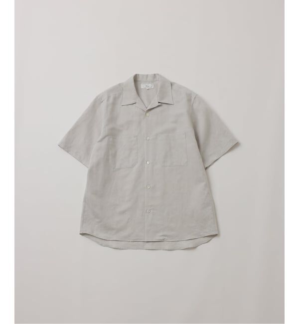 JOURNAL STANDARD「《予約》【FOLL / フォル】cotton hemp s/s open collar shirt」|シャツ・ブラウス|グレーA