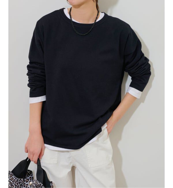 JOURNAL STANDARD relume「《追加 / 新色 / 2枚セット》3WAYレイヤードプルオーバー」|ニット・セーター|ブラック