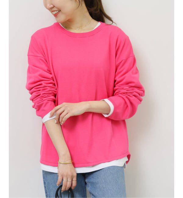 JOURNAL STANDARD relume「《追加 / 新色 / 2枚セット》3WAYレイヤードプルオーバー」|ニット・セーター|ピンク A