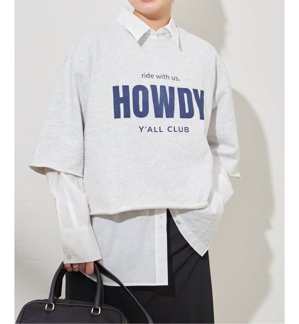 JOURNAL STANDARD「《予約》HOWDY ハーフスリーブスウェット」|スウェット・ジャージ|グレーA
