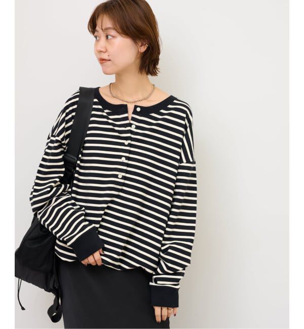 JOURNAL STANDARD relume「《WEB限定追加予約2》オーバーサイズヘンリーネック」|Tシャツ・カットソー|