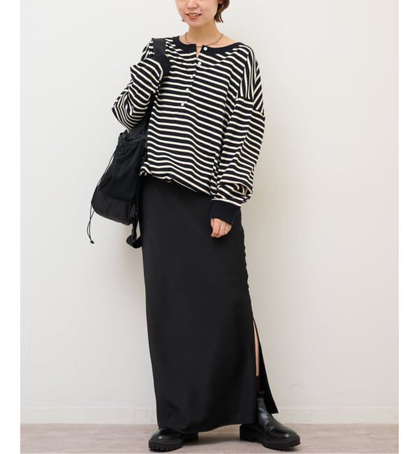 JOURNAL STANDARD relume「《WEB限定追加予約2》オーバーサイズヘンリーネック」|Tシャツ・カットソー|