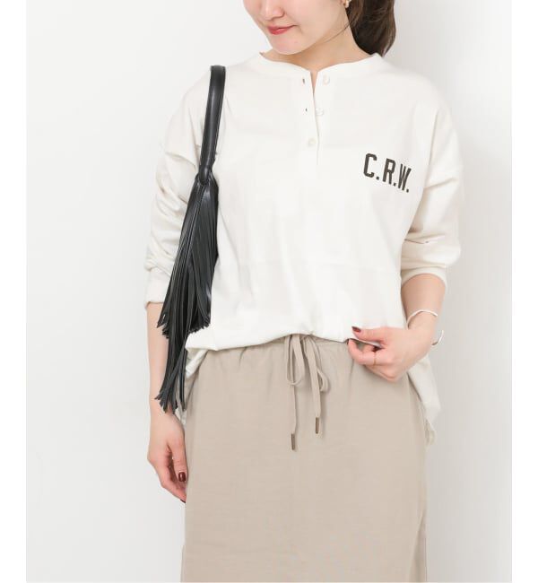 JOURNAL STANDARD relume「《予約》ヘンリーワンポイントロゴロンT」|Tシャツ・カットソー|ホワイト