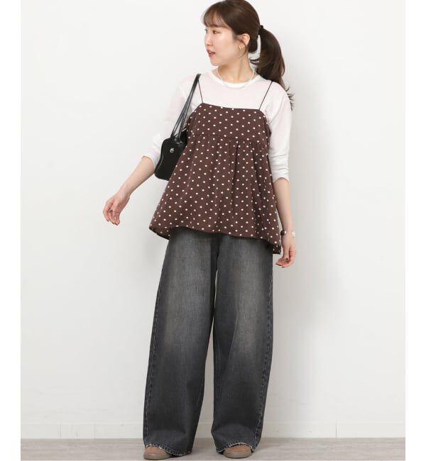 JOURNAL STANDARD relume「《予約》ランダムドットチュニックキャミソール」|キャミソール|