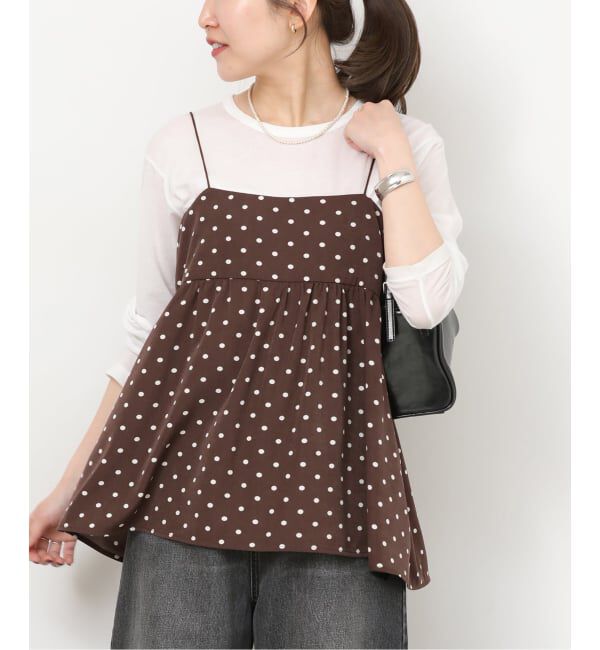 JOURNAL STANDARD relume「《予約》ランダムドットチュニックキャミソール」|キャミソール|