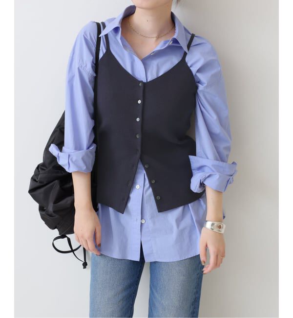 JOURNAL STANDARD「《予約》コットンシルクミックス2WAYキャミソール」|キャミソール|ネイビー