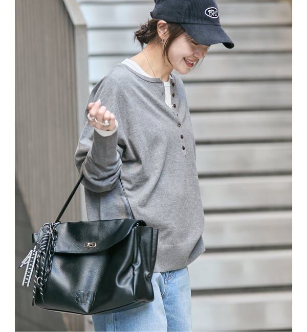 JOURNAL STANDARD「《予約》コットンシルクミックス2WAYヘンリー」|ニット・セーター|