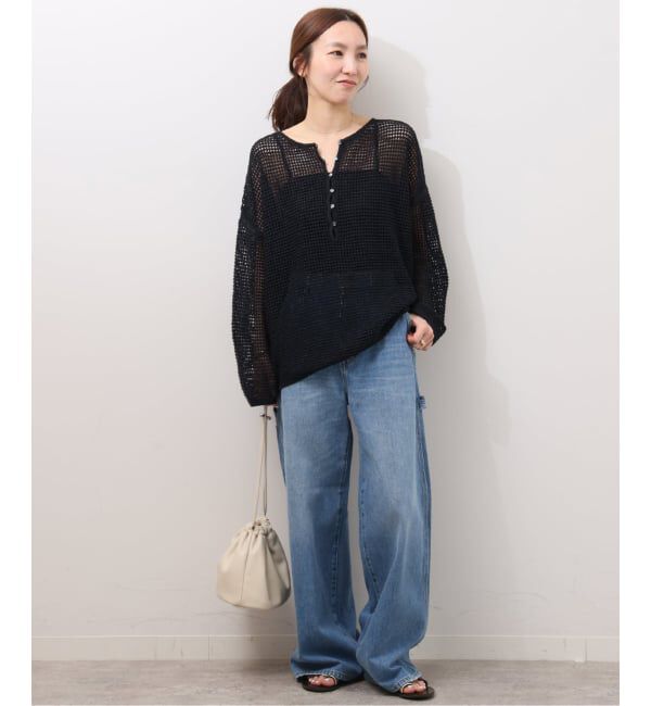 JOURNAL STANDARD relume「《予約》ミックスメッシュ2WAYヘンリープルオーバー」|ニット・セーター|