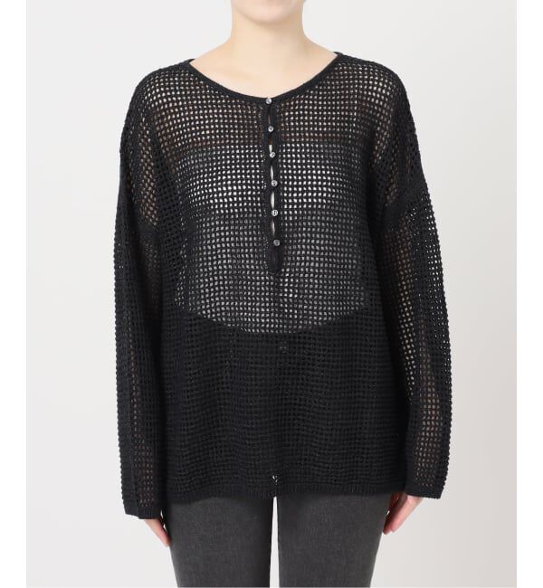 JOURNAL STANDARD relume「《予約》ミックスメッシュ2WAYヘンリープルオーバー」|ニット・セーター|