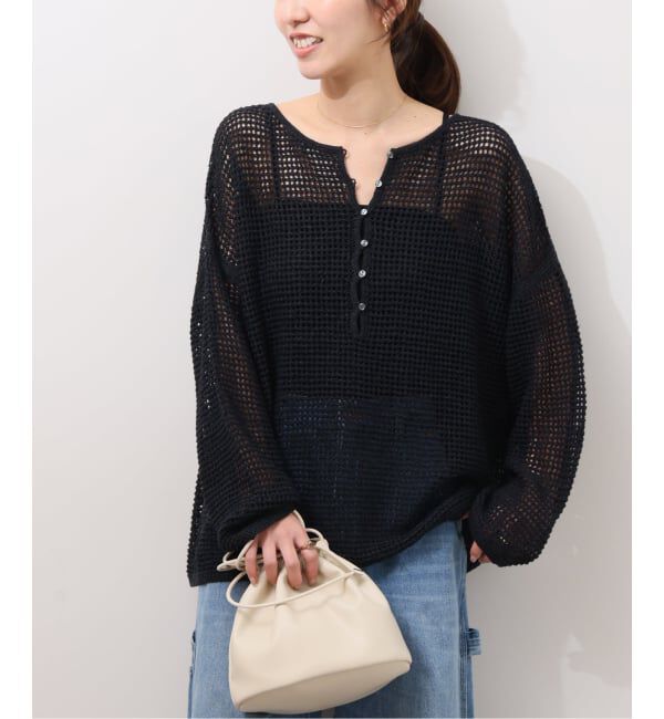 JOURNAL STANDARD relume「《予約》ミックスメッシュ2WAYヘンリープルオーバー」|ニット・セーター|