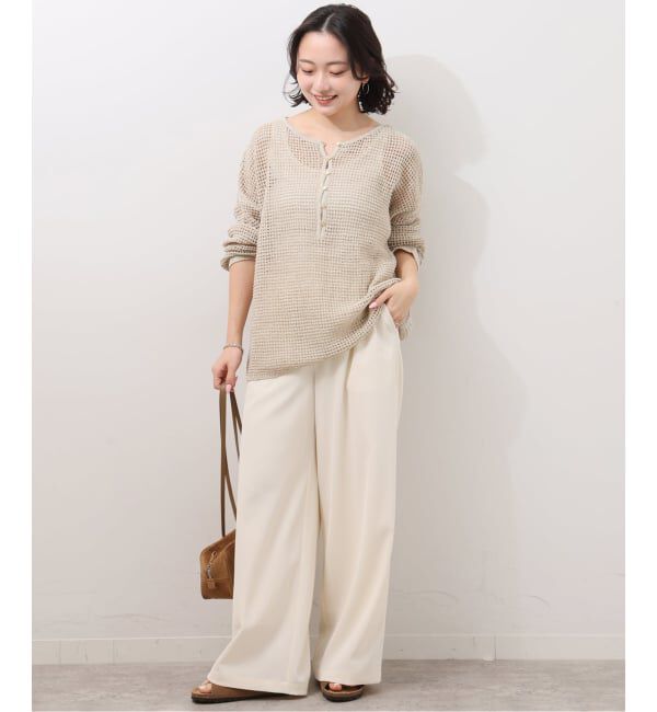 JOURNAL STANDARD relume「《予約》ミックスメッシュ2WAYヘンリープルオーバー」|ニット・セーター|