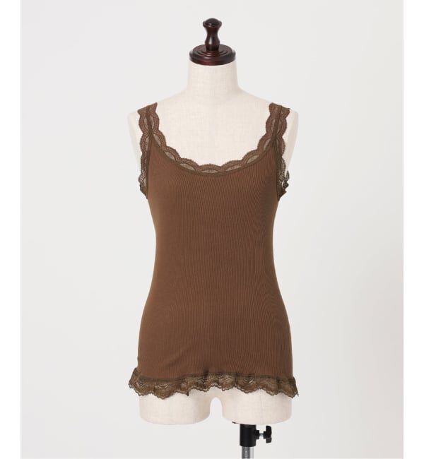 JOURNAL STANDARD relume「《予約》スーピマコットンストレッチレースキャミソール」|タンクトップ|