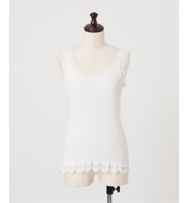 JOURNAL STANDARD relume「《予約》スーピマコットンストレッチレースキャミソール」|タンクトップ|ホワイト