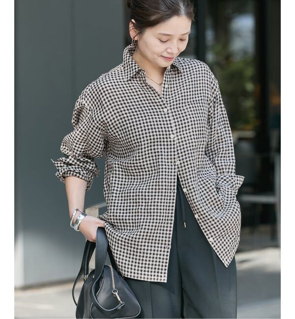 JOURNAL STANDARD「《追加予約2》ゼフィールリネン2WAYシャツ」|シャツ・ブラウス|