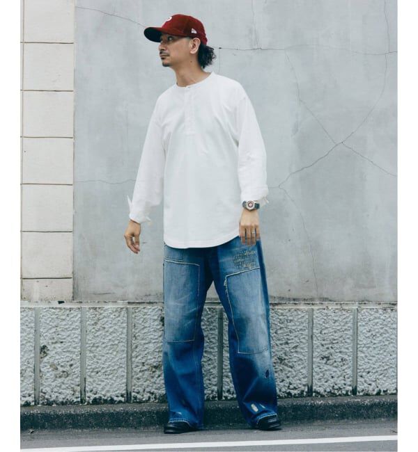 JOURNAL STANDARD relume「《予約》スリーピング ヘンリーネック ロングスリーブ」|Tシャツ・カットソー|