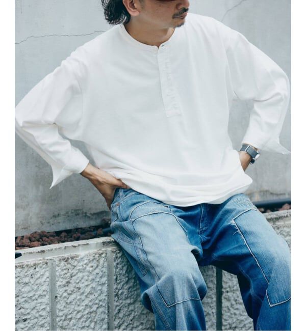 JOURNAL STANDARD relume「《予約》スリーピング ヘンリーネック ロングスリーブ」|Tシャツ・カットソー|