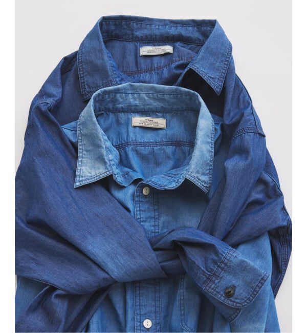 JOURNAL STANDARD relume「《予約》シャンブレー アンカット フリンジ シャツ」|シャツ・ブラウス|