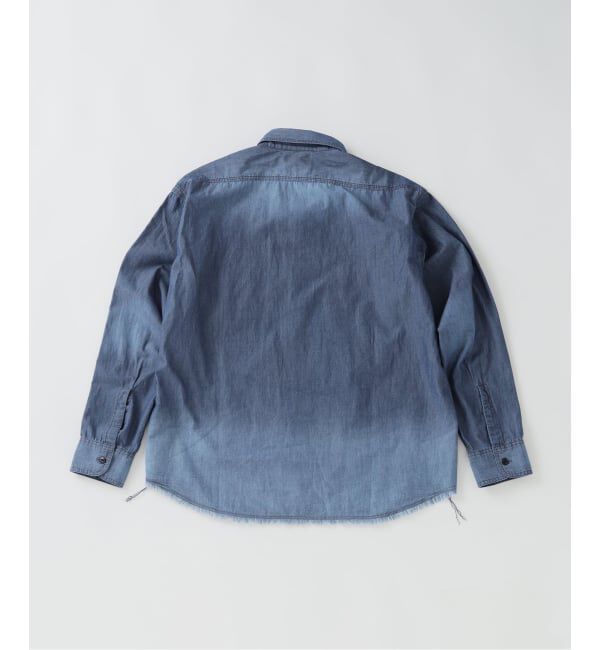 JOURNAL STANDARD relume「《予約》シャンブレー アンカット フリンジ シャツ」|シャツ・ブラウス|