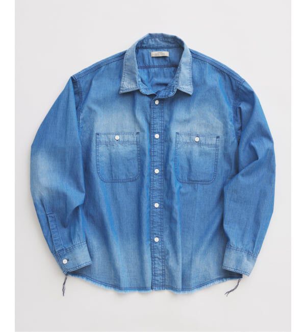JOURNAL STANDARD relume「《予約》シャンブレー アンカット フリンジ シャツ」|シャツ・ブラウス|