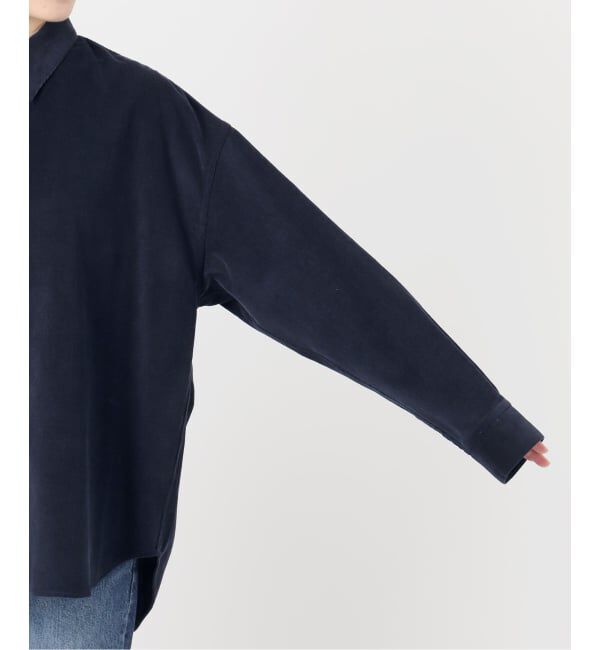 Spick and Span「《追加》コットンコーデュロイルーズシャツ」|シャツ・ブラウス|