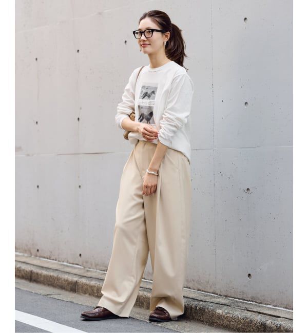 FRAMeWORK「ホースフォトロングTシャツ」|Tシャツ・カットソー|