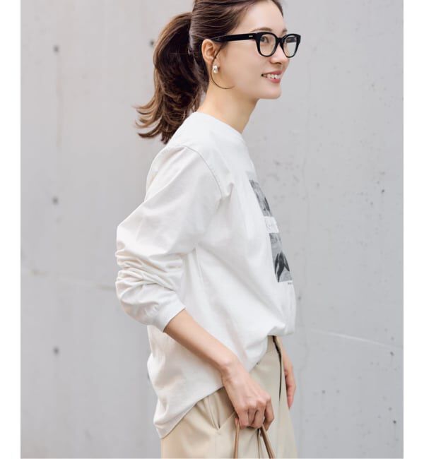 FRAMeWORK「ホースフォトロングTシャツ」|Tシャツ・カットソー|