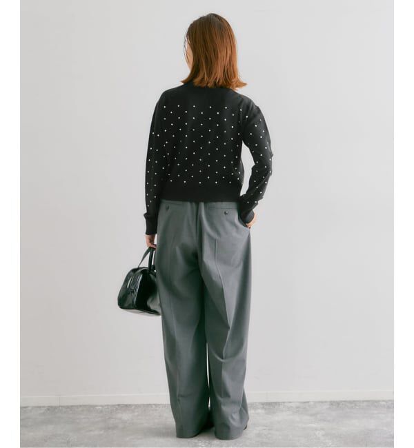 U by SPICK&SPAN「ビジューニットカーデ」|カーディガン|