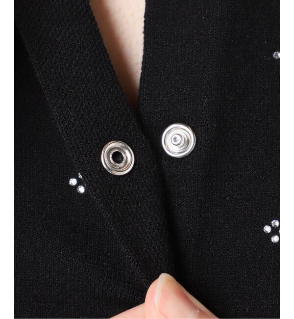 U by SPICK&SPAN「ビジューニットカーデ」|カーディガン|