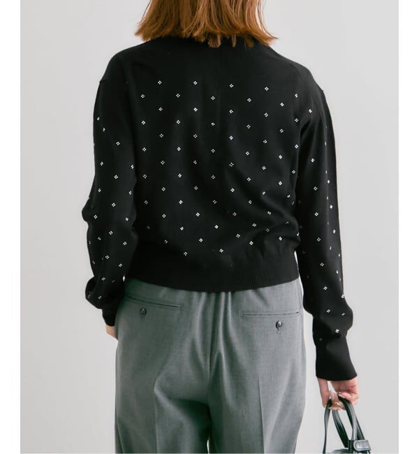 U by SPICK&SPAN「ビジューニットカーデ」|カーディガン|