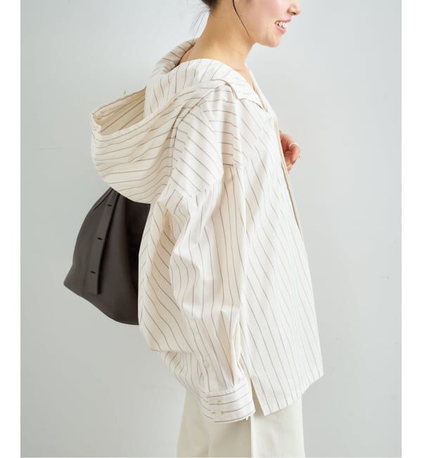 U by SPICK&SPAN「《予約》オーバーフードシャツ」|シャツ・ブラウス|