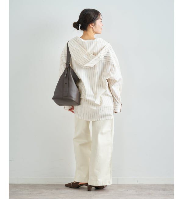 U by SPICK&SPAN「《予約》オーバーフードシャツ」|シャツ・ブラウス|