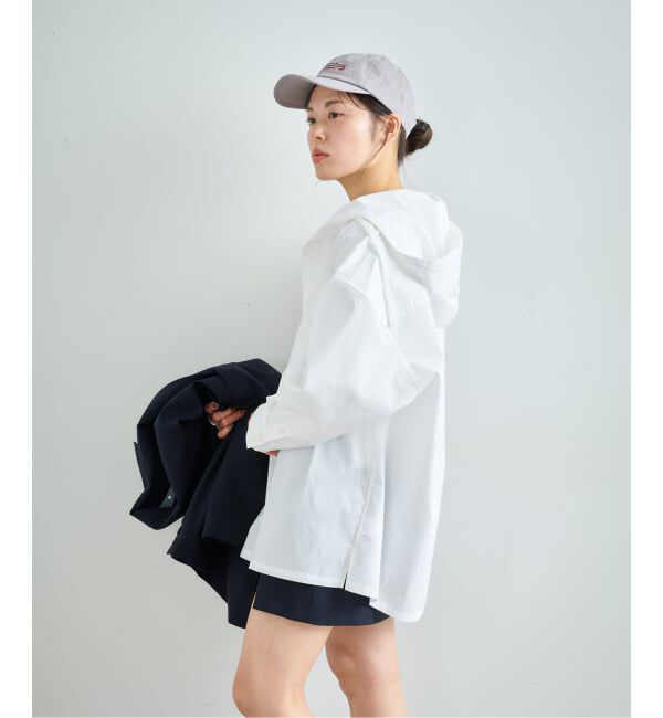 U by SPICK&SPAN「《予約》オーバーフードシャツ」|シャツ・ブラウス|