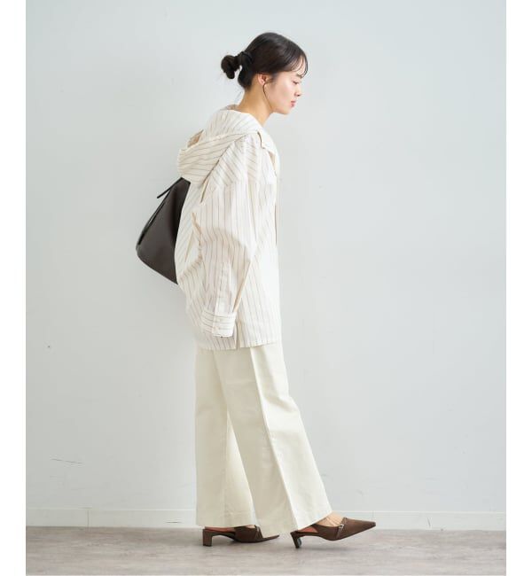 U by SPICK&SPAN「《予約》オーバーフードシャツ」|シャツ・ブラウス|