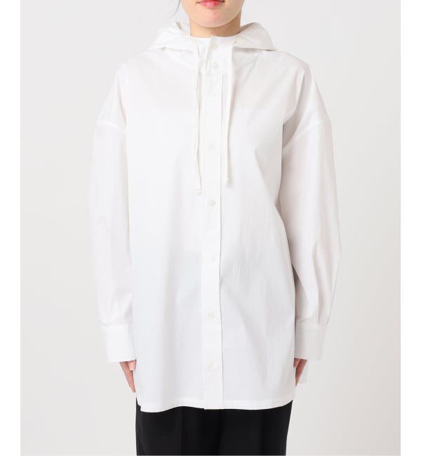 U by SPICK&SPAN「《予約》オーバーフードシャツ」|シャツ・ブラウス|