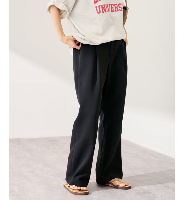 FRAMeWORK「ライトダブルクロスイージースラックス」|スラックス|