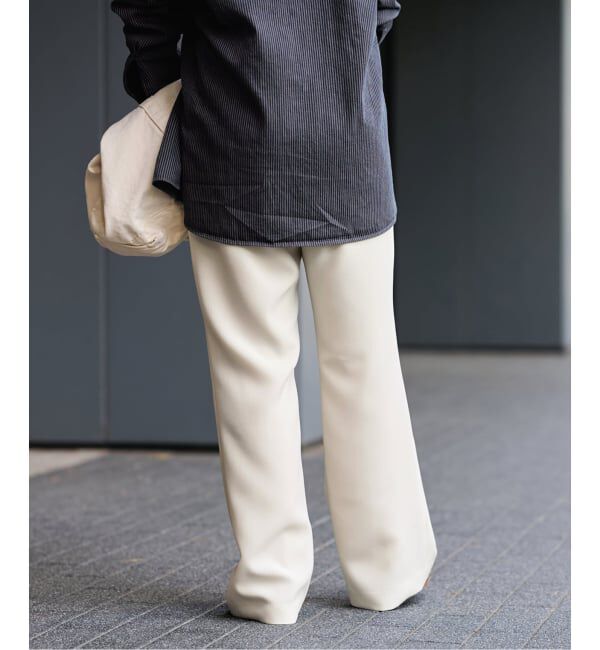 FRAMeWORK「ライトダブルクロスイージースラックス」|スラックス|